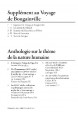 Supplément au Voyage de Bougainville: et autres textes sur le thème de la nature humaine